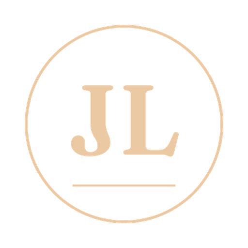 Marca Dra. Josiele Leite, círculo com monograma JL